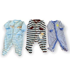 Carters Terry Snap Closure Sleep and Play Bundle